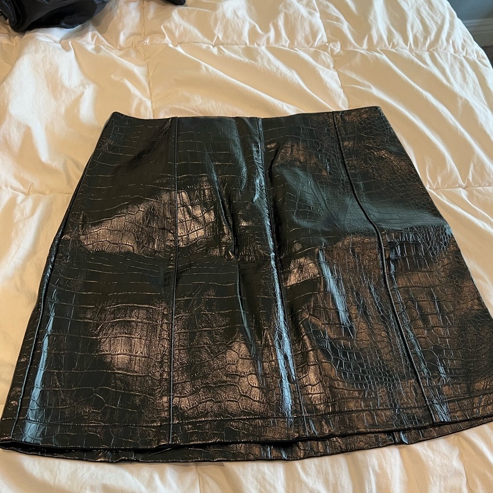Stitch and feather skirt
